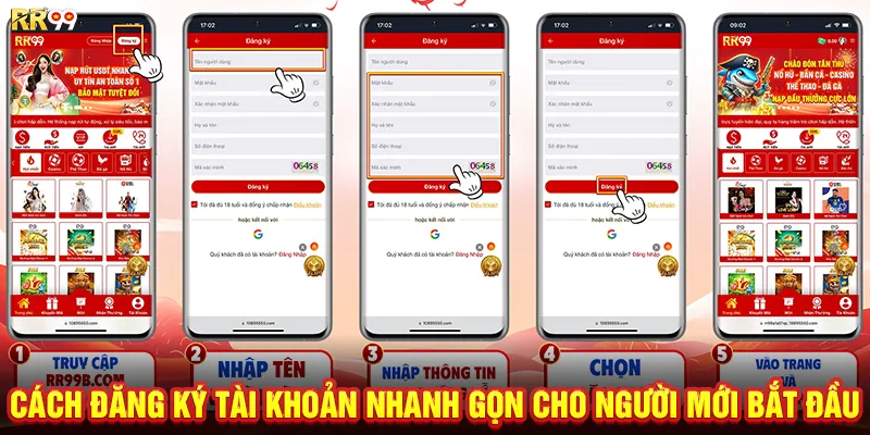 Cách đăng ký tài khoản nhanh gọn cho người mới bắt đầu